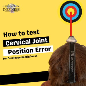 How to test cervical joint position error